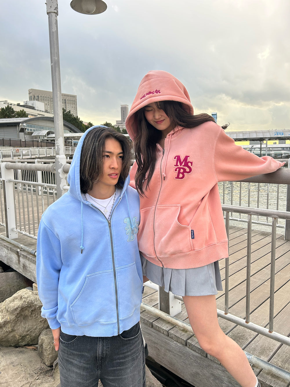 Wappen powder zip hoodie – YZ