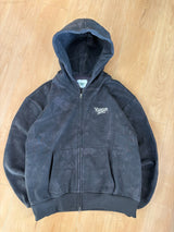 Melted universal logo zip hoodie 