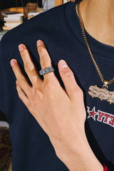 Triple Dollar Sign Ring 