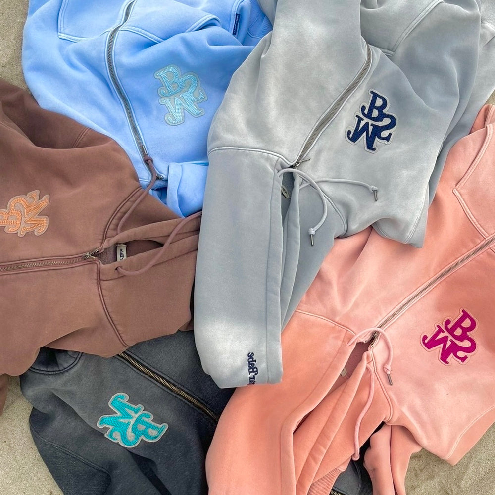 Wappen powder zip hoodie – YZ