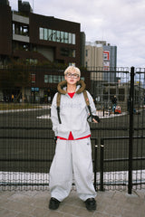 Volume baggy sweat pants