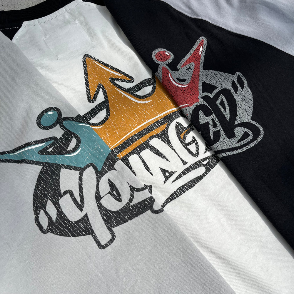 9090 × younger song King Logo Raglan Tee – YZ