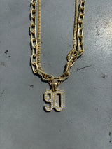 90 Logo Layered Necklace