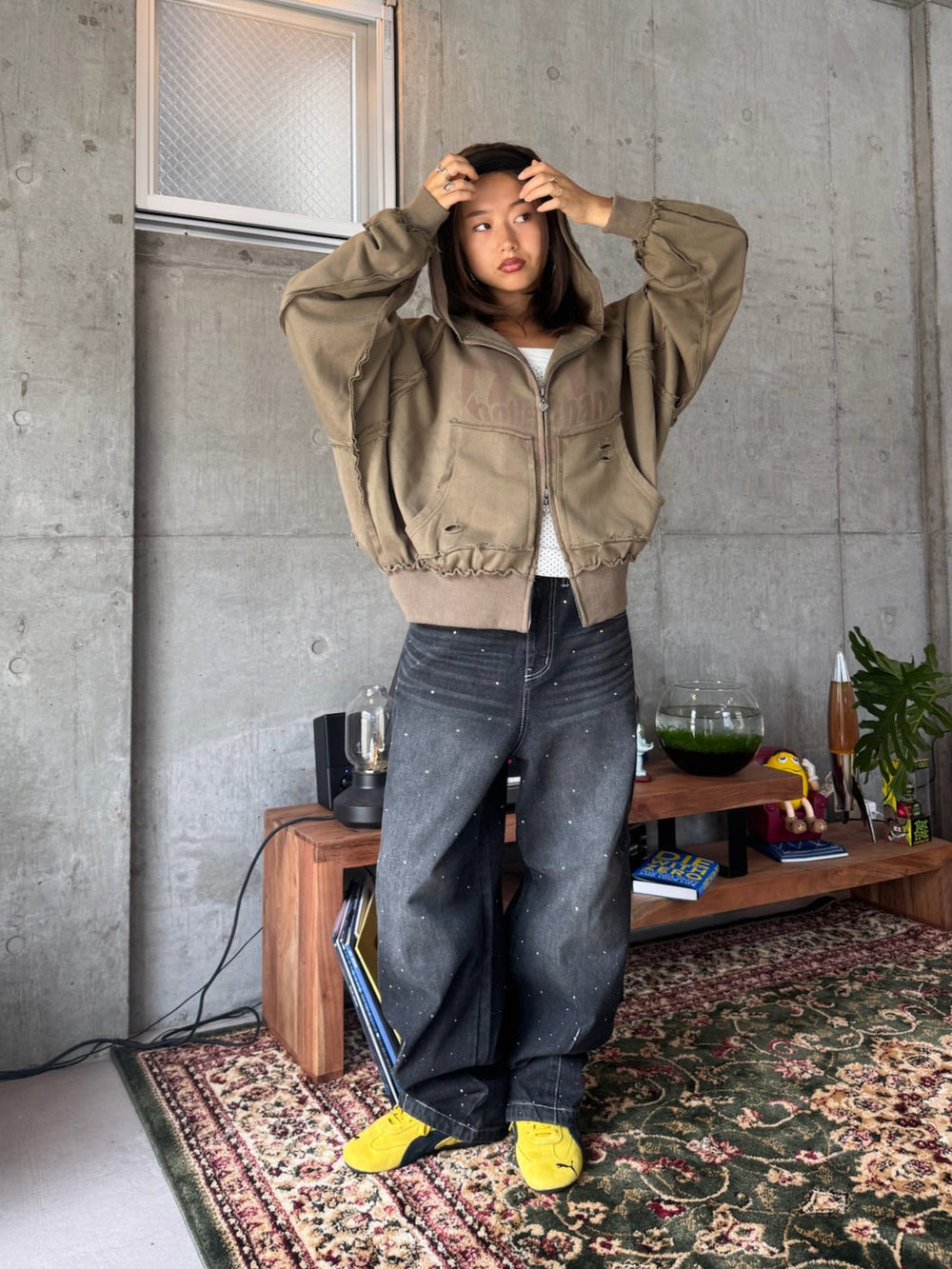 kirakira cocoon washed denim – YZ