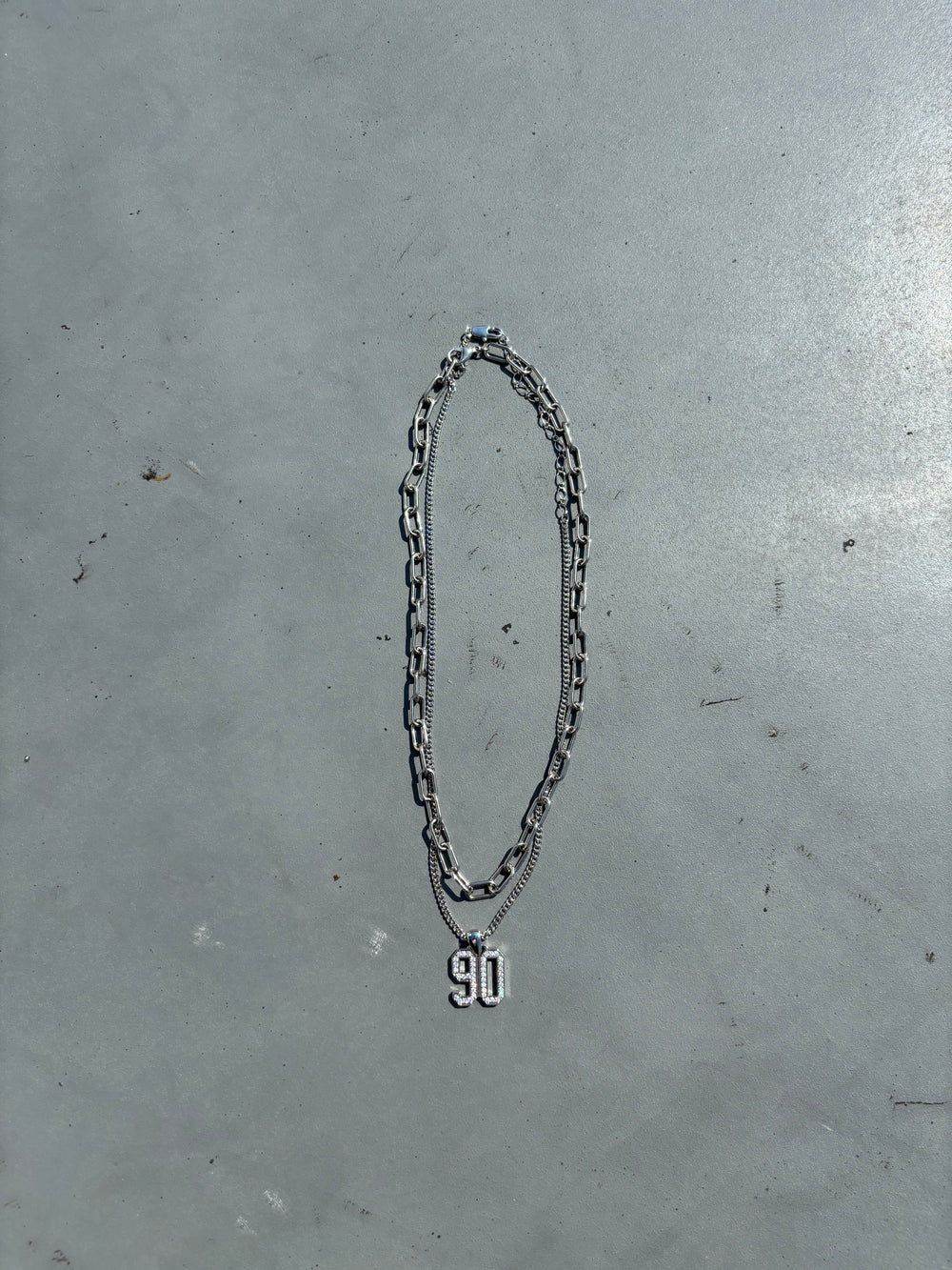90 Logo Layered Necklace – YZ