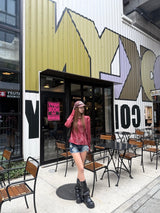 OE logo fade fit L/S tee