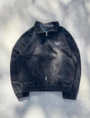 スタンドネックオーバーダイデニムブルゾン 