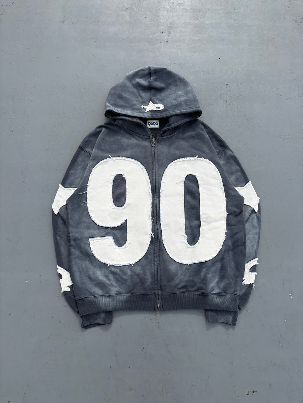 Numbering With Star Logo Zip Hoodie – YZ Numbering With Star Logo Zip Hoodie – YZ