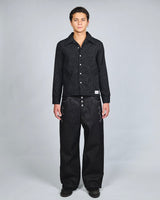 Stripe Open Collar Shirt