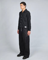 Stripe Open Collar Shirt