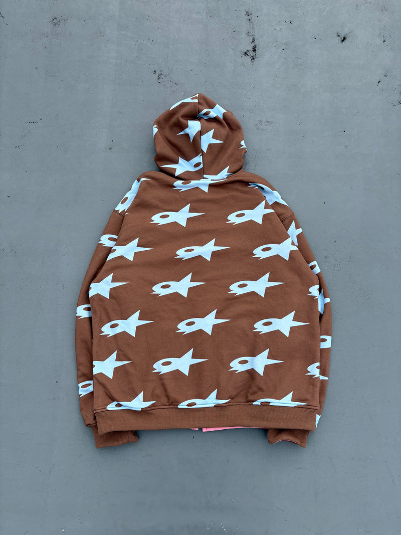 Star Logo Reversible Zip Hoodie