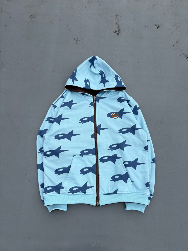 Star Logo Reversible Zip Hoodie