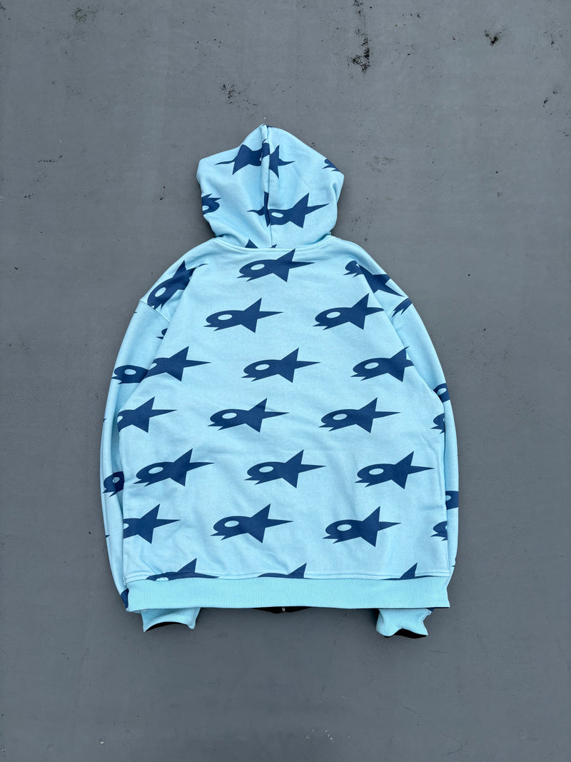 Star Logo Reversible Zip Hoodie