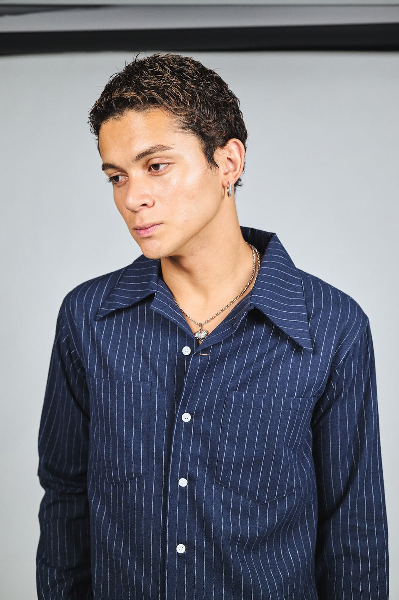 トップス OVY Stripe Open Collar Shirt Stripe Open Collar Short Sleeve Shirt | OVY