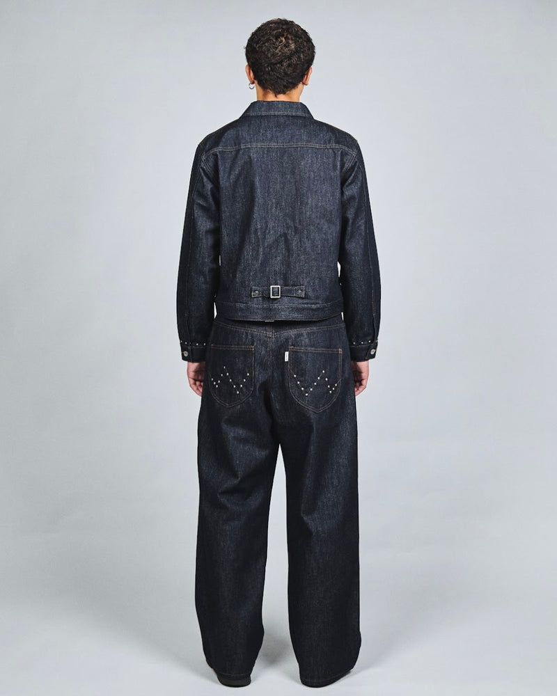 クラシックスタッズデニムパンツ 