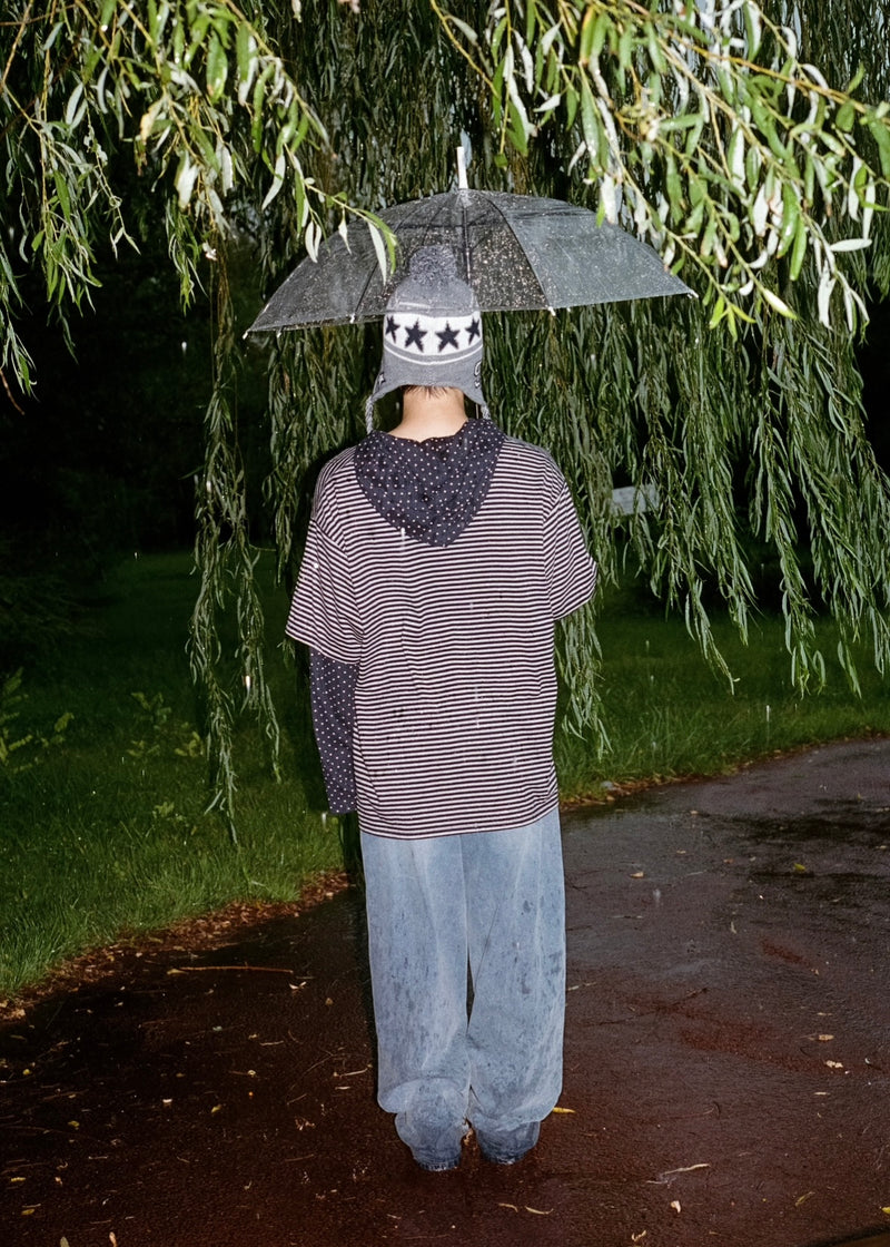 X9090 9STAR LAYERED HOOD LS TEE 