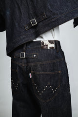 クラシックスタッズデニムパンツ 