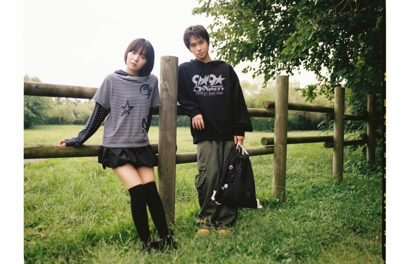 X9090 9STAR LAYERED HOOD LS TEE 