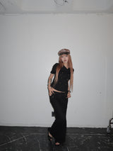 Rayon Linen Low-Rise Pants