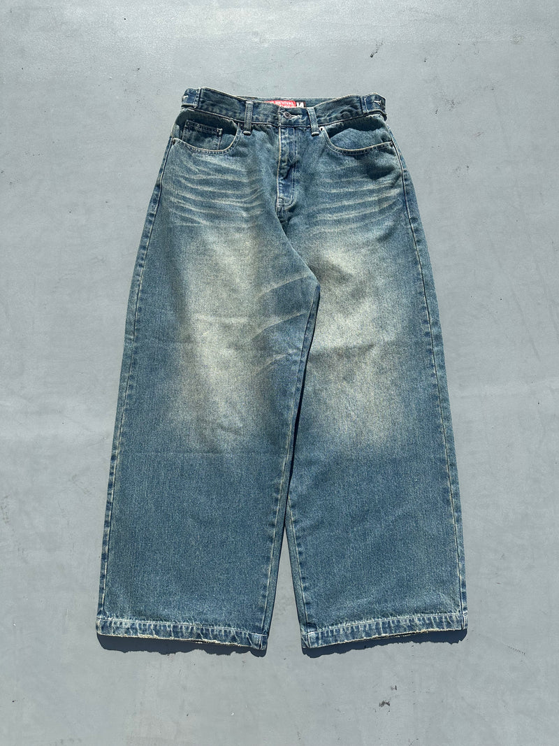 No Drag Slub Buggy Denim Pants