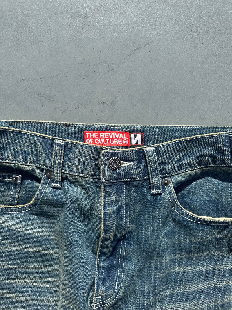 No Drag Slub Buggy Denim Pants