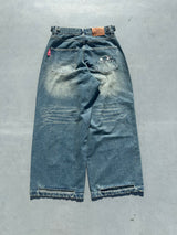 No Drag Slub Buggy Denim Pants