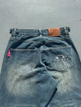 No Drag Slub Buggy Denim Pants