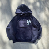 라인 스톤 아플리케 후드티 