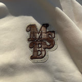 라인 스톤 아플리케 후드티 