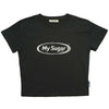 Cropped metal logo Tee