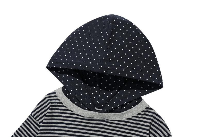 X9090 9STAR LAYERED HOOD LS TEE 