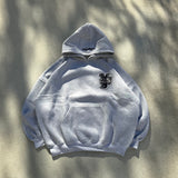 라인 스톤 아플리케 후드티 