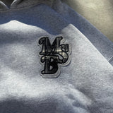 라인 스톤 아플리케 후드티 