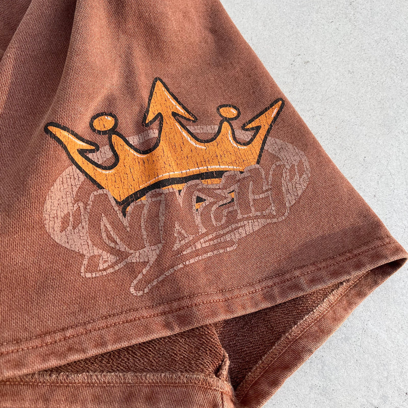 King Logo Pigment Sweat Half Pants