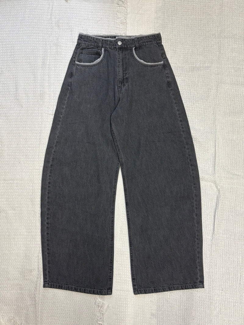 Cross logo lace denim 【yung】 – YZ