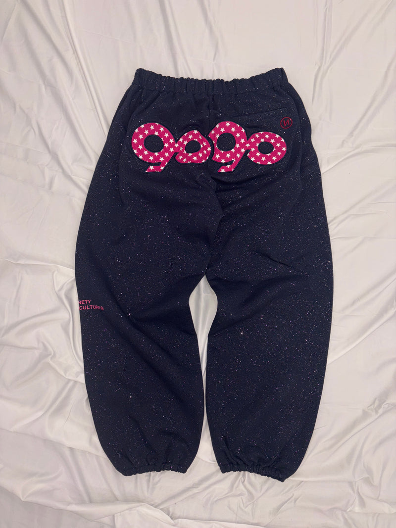 90 Logo Glitter Sweat Pants – YZ
