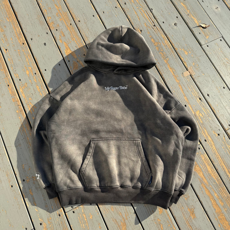 色素渐层连帽衫 