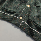 nep stitching loose cardigan