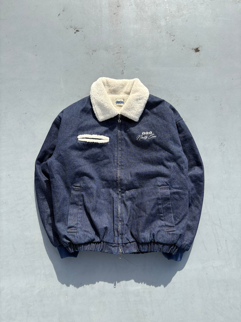 Bullet Logo Boa Denim Jacket 