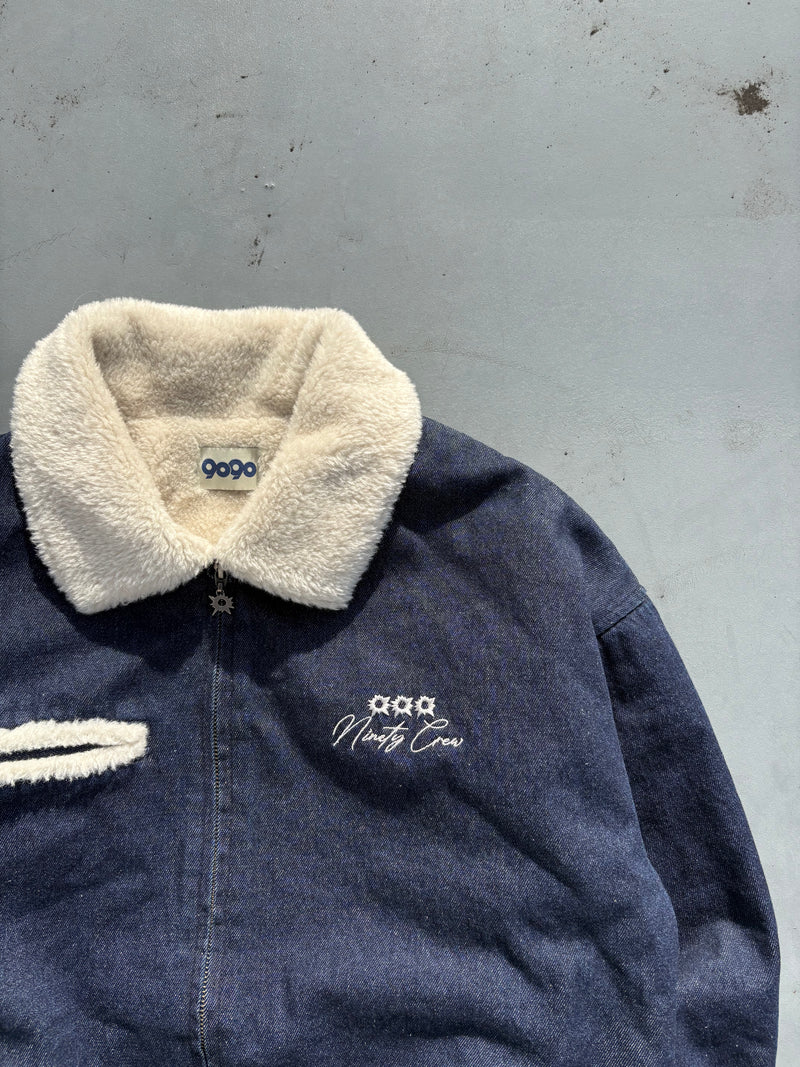 Bullet Logo Boa Denim Jacket 