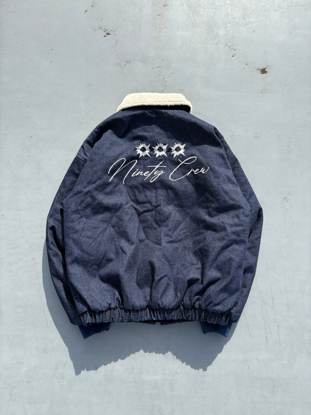 Bullet Logo Boa Denim Jacket – YZ