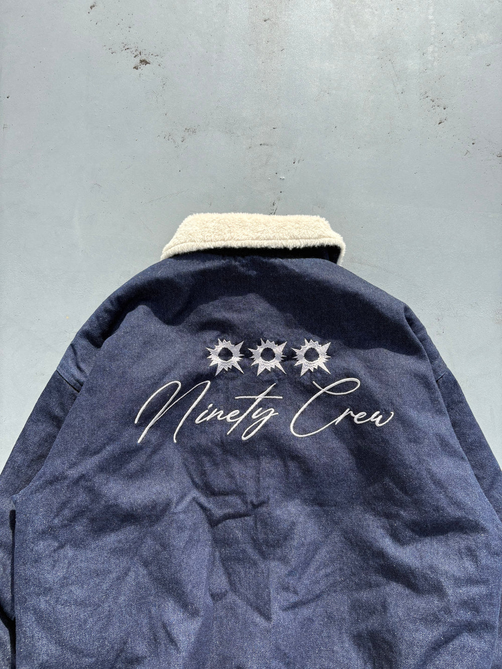 Bullet Logo Boa Denim Jacket – YZ