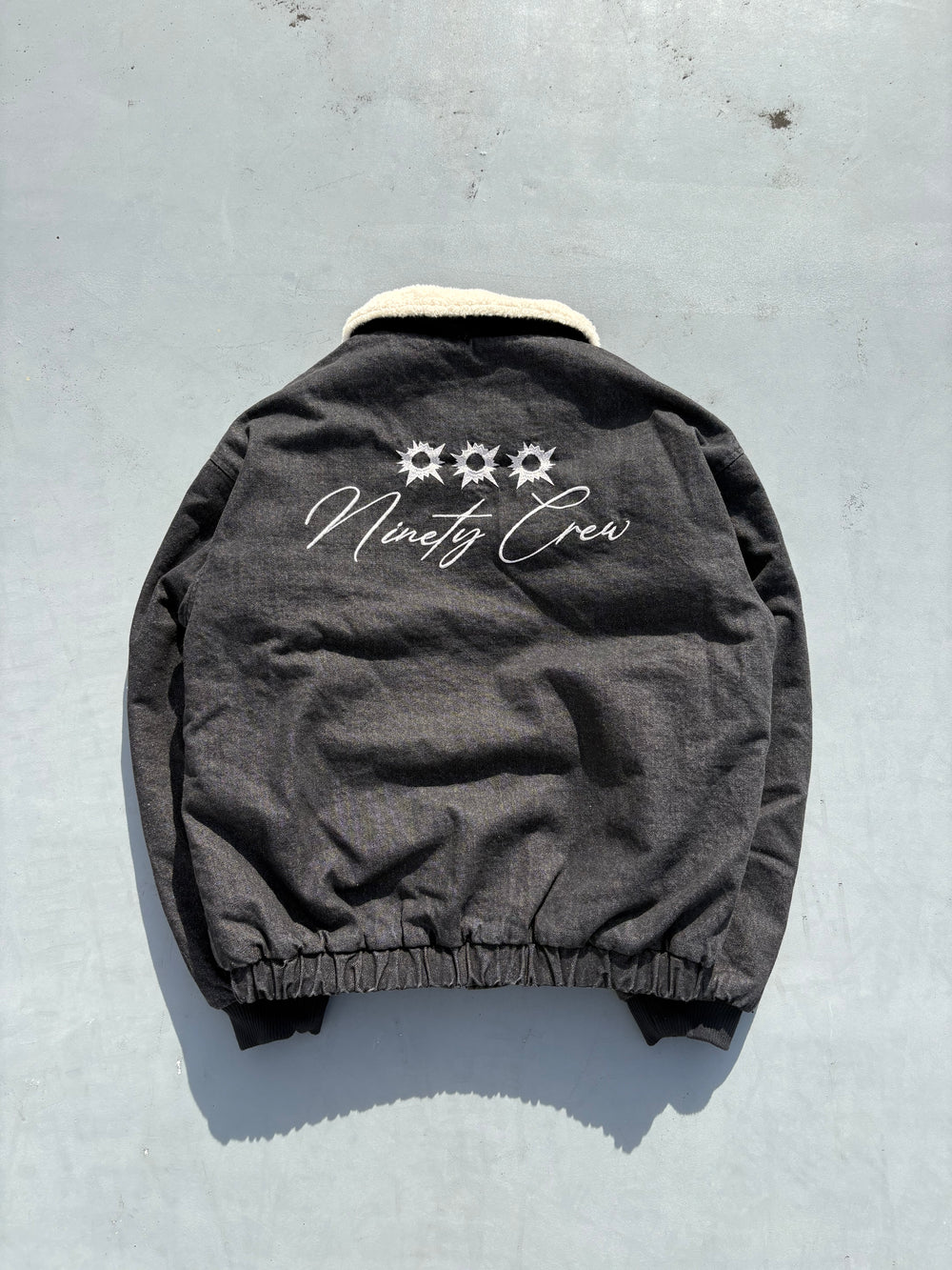 Bullet Logo Boa Denim Jacket – YZ