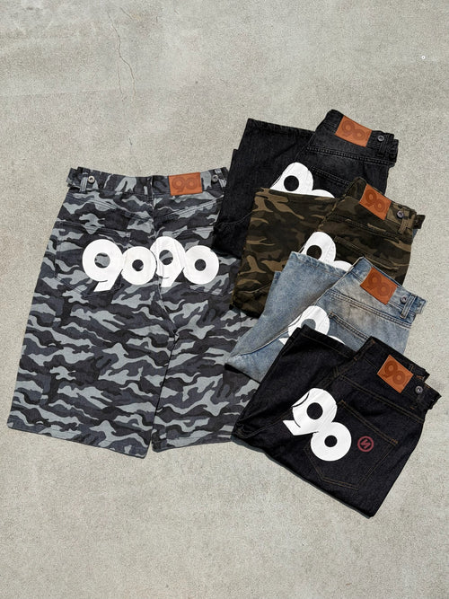 9090 OG Logo Painted Buggy Jorts – YZ