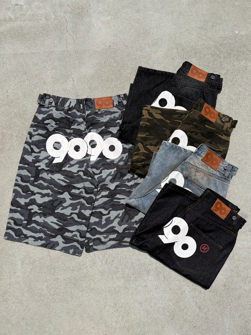 9090 OG Logo Painted Buggy Jorts – YZ