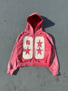Numbering Logo Zip Hoodie