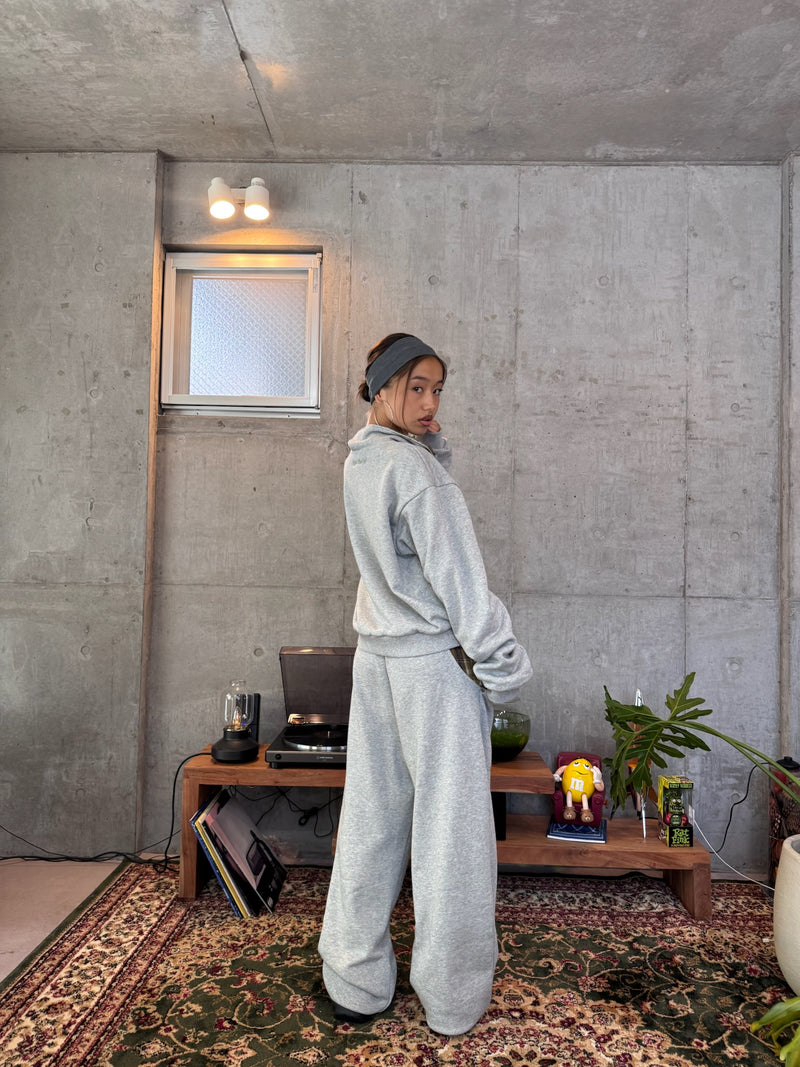 check switching sweat pants