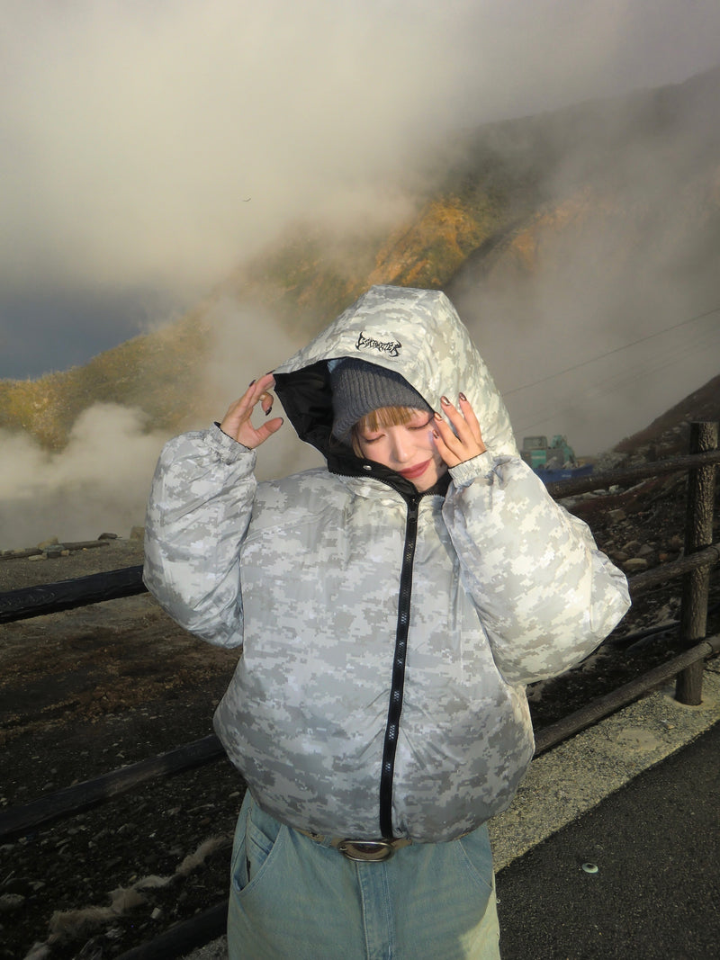 Reversible puffer jacket