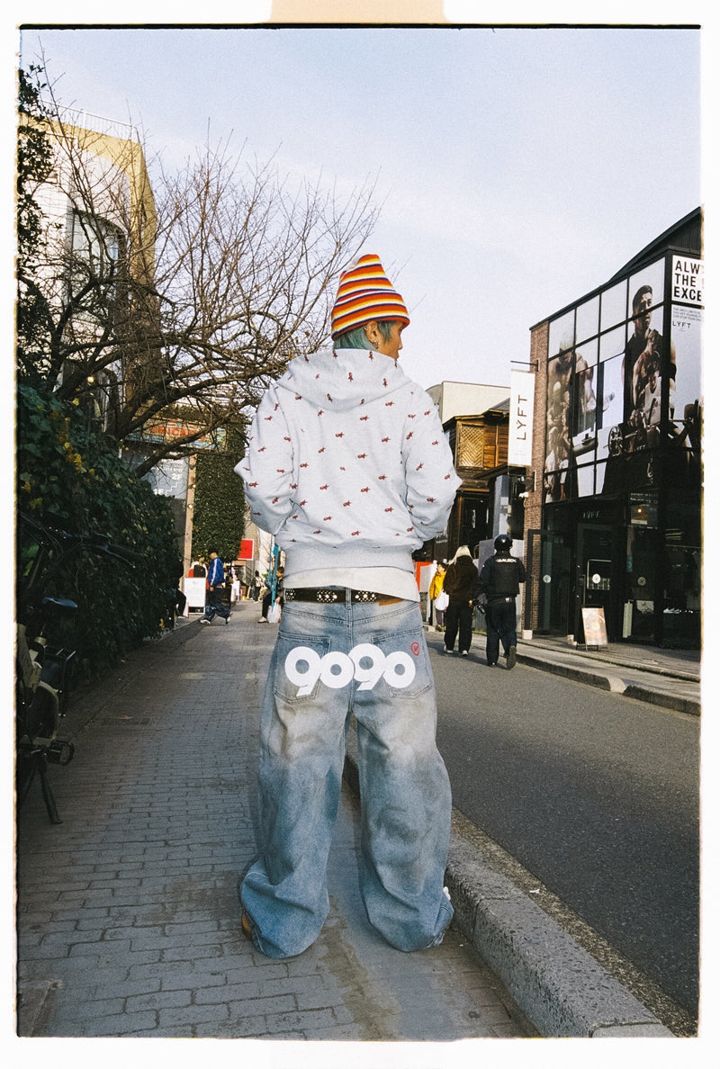 9090 OG Logo Painted Denim Pants – YZ