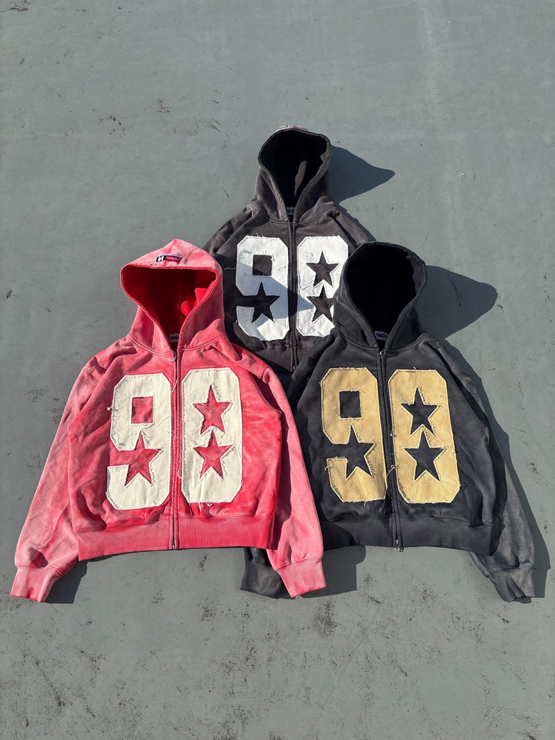 Numbering Logo Zip Hoodie – YZ